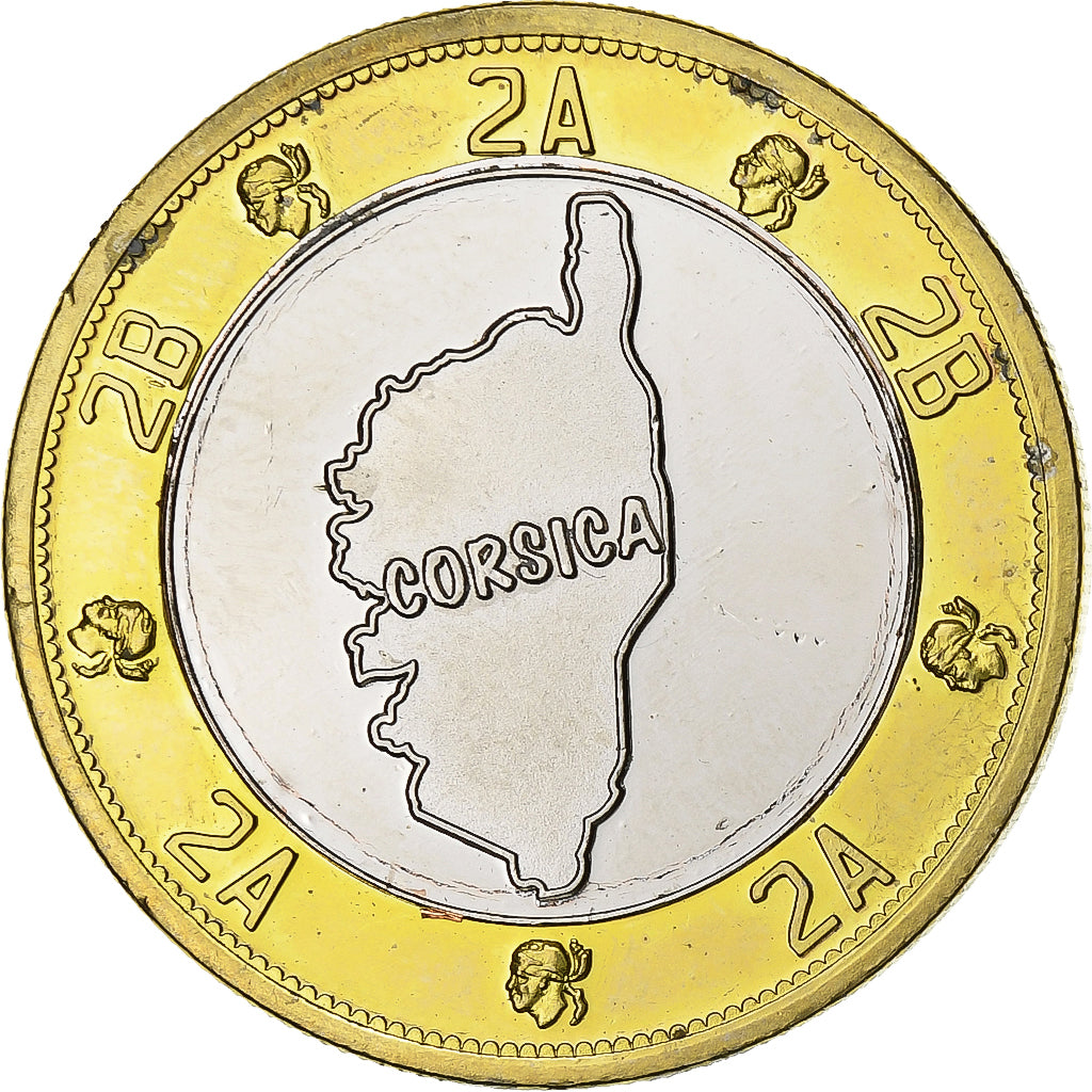 Francia, zeton, Corsica -, Bimetálico, EBC