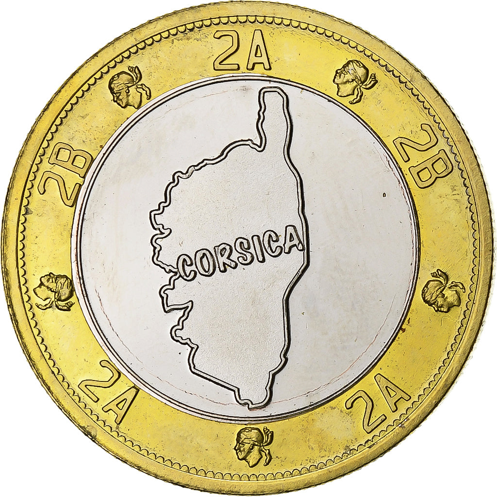 France, Token, Corsica -, Bi-Metallic, AU(55-58)