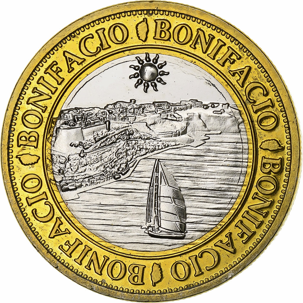 France, Token, Corsica, Bonifacio, Bi-Metallic, AU(55-58)