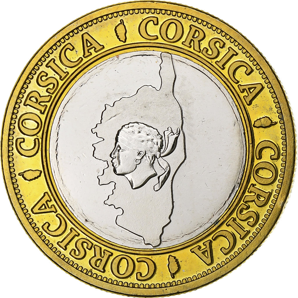 France, Token, Corsica, Bonifacio, Bi-Metallic, AU(55-58)