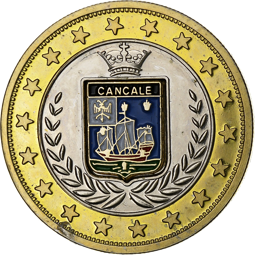 Francia, ficha, Cancale, Bi-metallico, SPL-