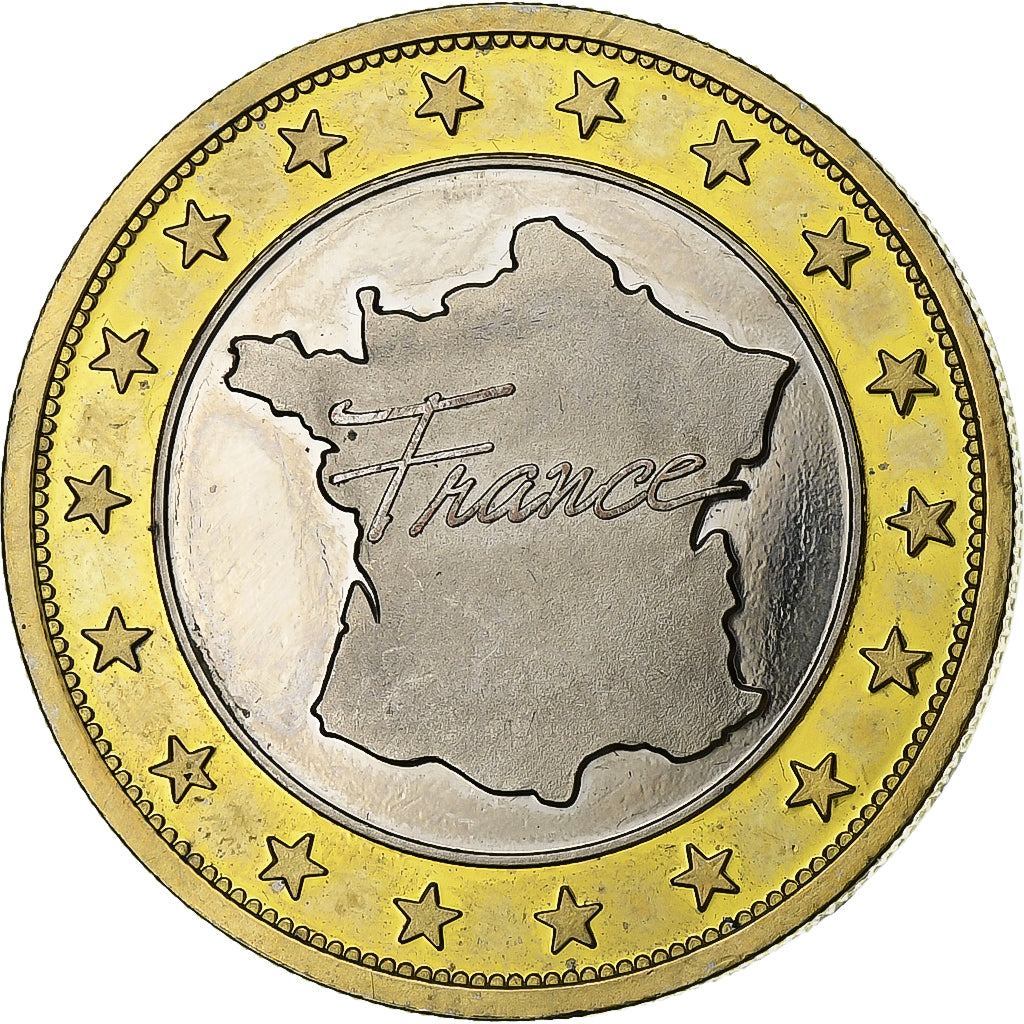 Francia, ficha, Cancale, Bi-metallico, SPL-