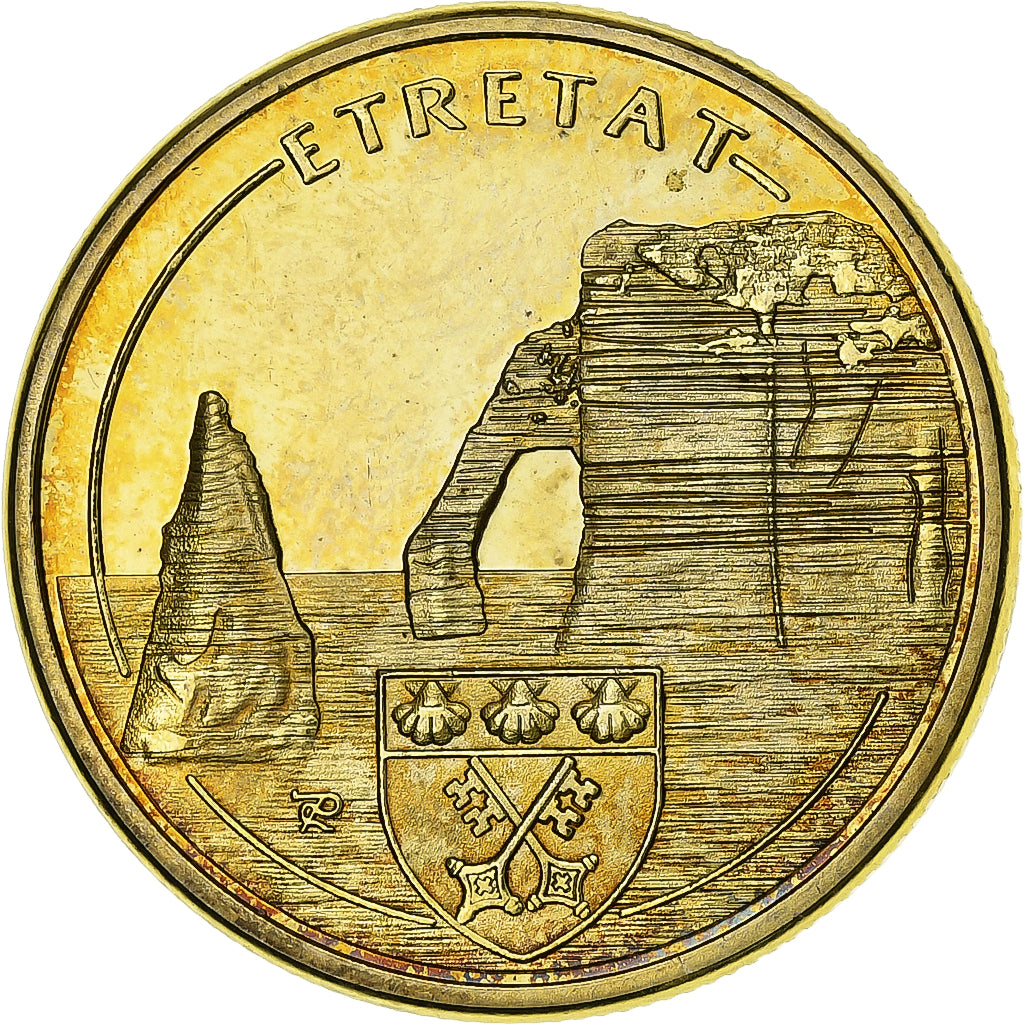Francja, Token, Etretat -  Les Falaises, Miedzionikiel Aluminium, Souvenirs et