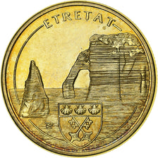 Francja, Token, Etretat -  Les Falaises, Miedzionikiel Aluminium, Souvenirs et