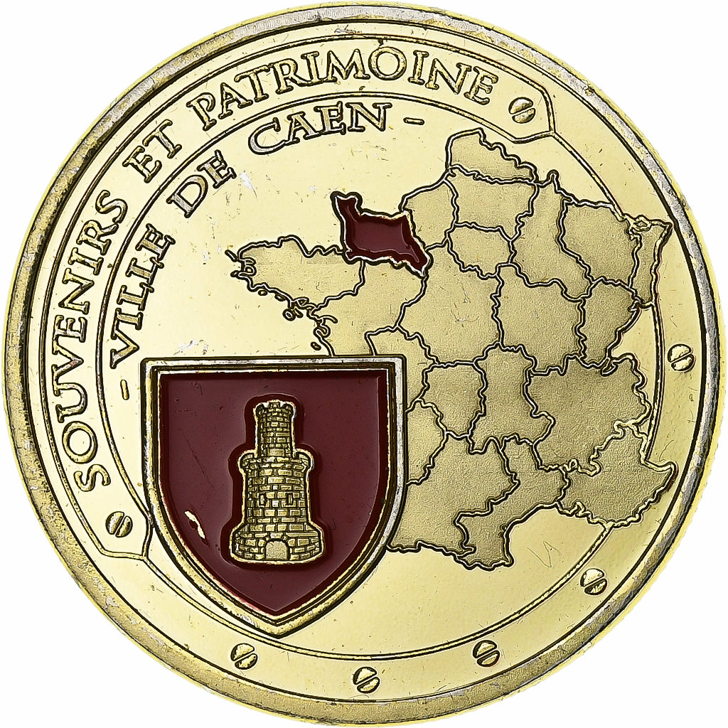 France, Token, Caen - Mairie et Abbaye aux Hommes, Copper-nickel Aluminium