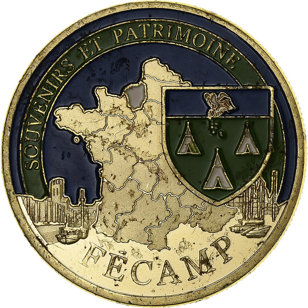 Francja, Token, 76/ Fécamp, Miedzionikiel Aluminium, Souvenirs et Patrimoine