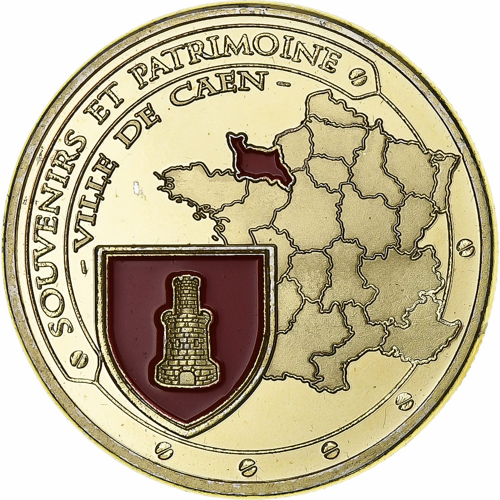 France, Token, Caen - Mairie et Abbaye aux Hommes, Copper-nickel Aluminium