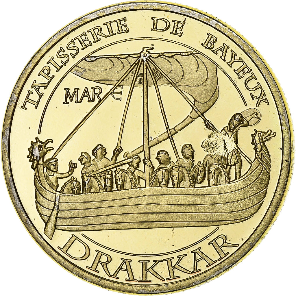 France, Token, 14/ Bayeux - Tapisseries - Drakkar, Copper-nickel Aluminium