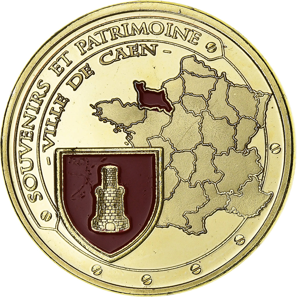 Francia, ficha, Caen - Château ducal, Rame-nichel-alluminio, Souvenirs et