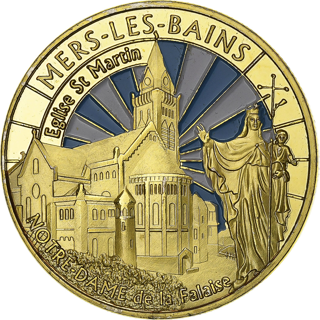 Francia, ficha, 80/ Mers-les-Bains, Rame-nichel-alluminio, Souvenirs et