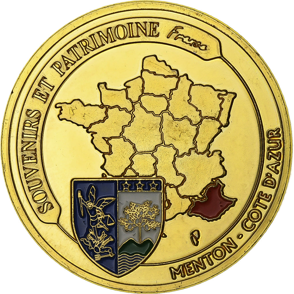 Frankrijk, Token, Côte d'Azur - Menton, Copper-nickel Aluminium, Souvenirs et