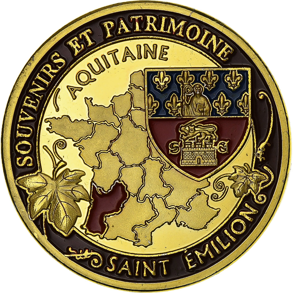 França, Token, Saint Emilion - Eglise, Cuproníquel Alumínio, Souvenirs et