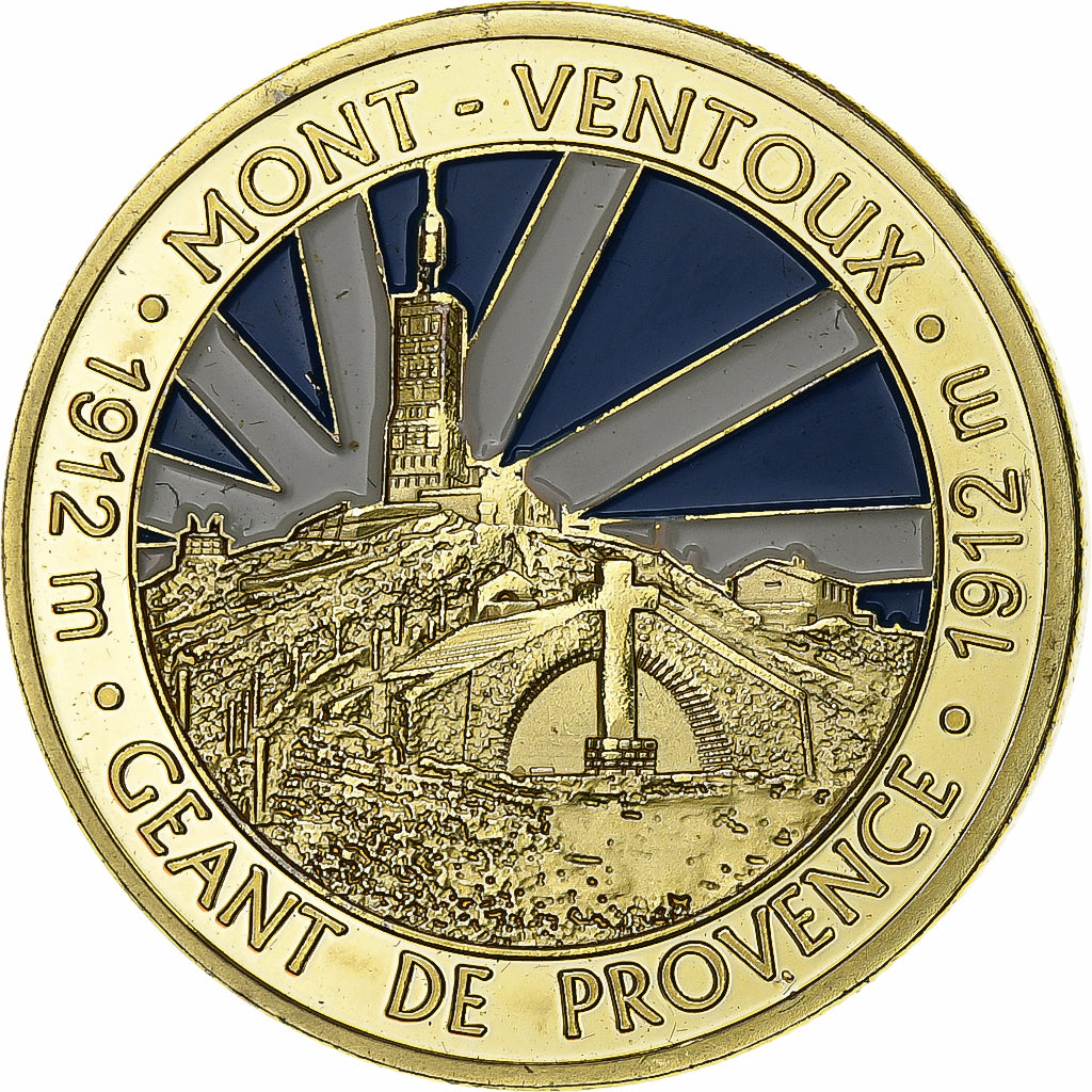 France, Token, Le Mont Ventoux, Copper-nickel Aluminium, Souvenirs et