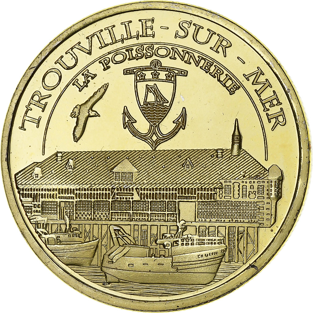 France, Jeton, Trouville-sur-Mer - La Poissonnerie, Cupro-nickel Aluminium, SUP