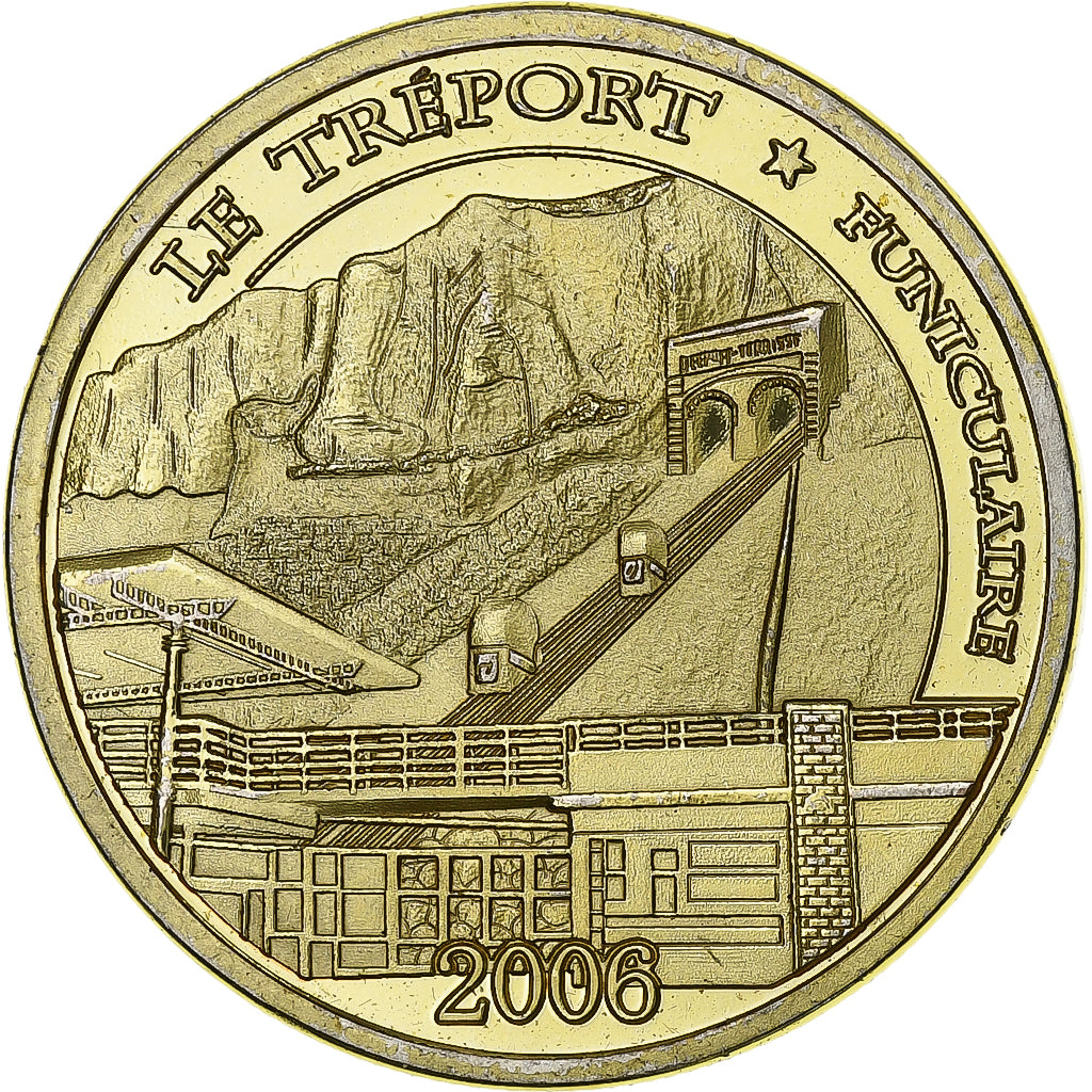 France, Token, 76/ Le Tréport - Funiculaire, 2006, Copper-nickel Aluminium