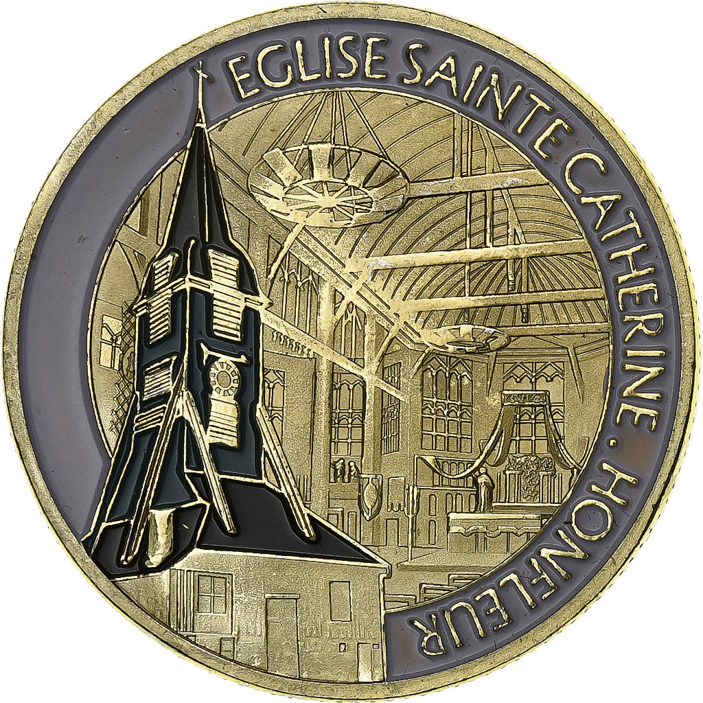 France, Token, Honfleur - Eglise Ste Catherine, Copper-nickel Aluminium