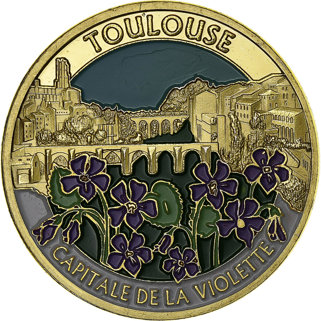 France, Jeton, Toulouse, Capitale de la Violette, Cupro-nickel Aluminium, SUP