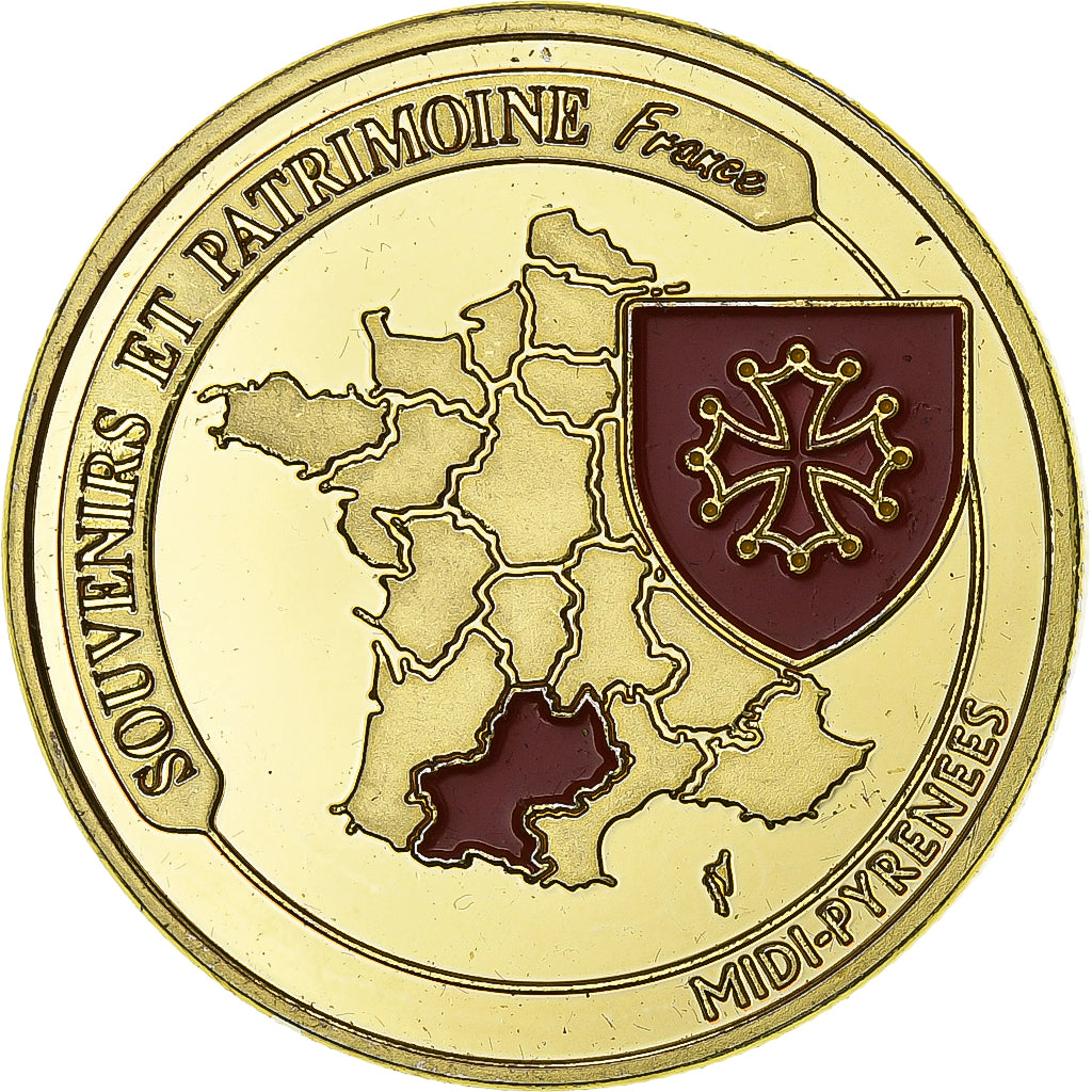 France, Jeton, Toulouse, Capitale de la Violette, Cupro-nickel Aluminium, SUP