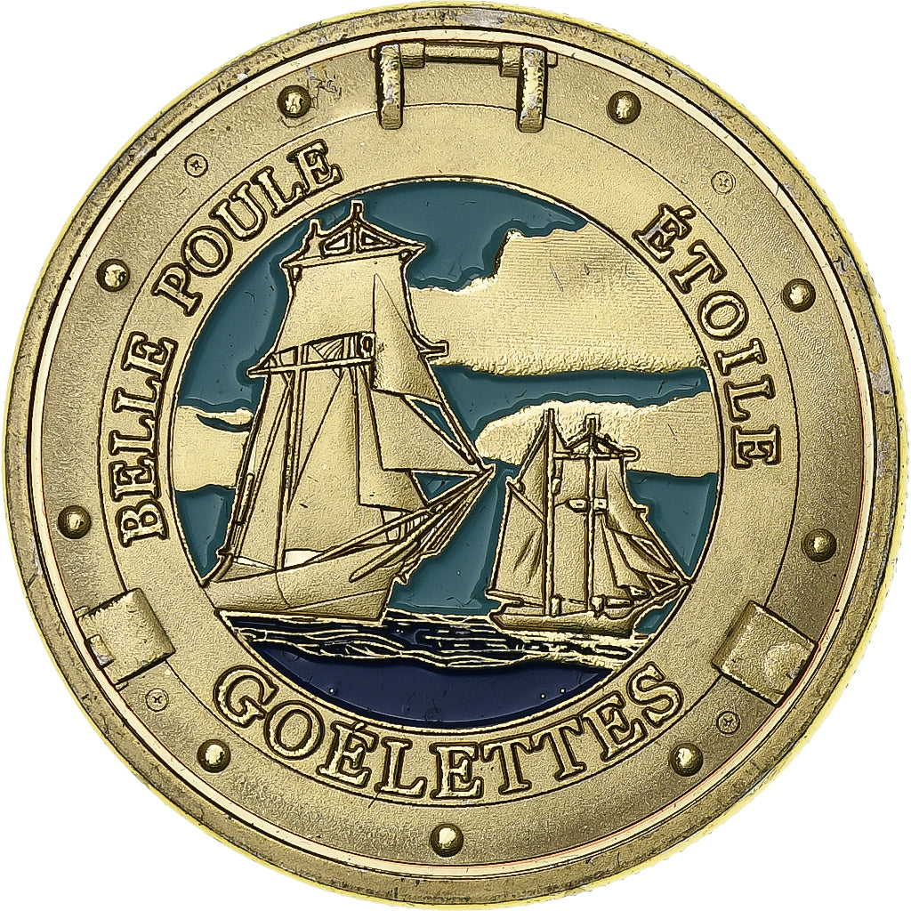 Francia, zeton, 76/ Fécamp - Goélettes, Aluminio y cuproníquel, Souvenirs et