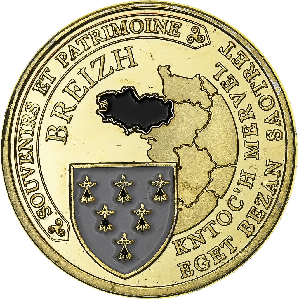 Frankrijk, Token, Bretagne - Breizh, Copper-nickel Aluminium, Souvenirs et