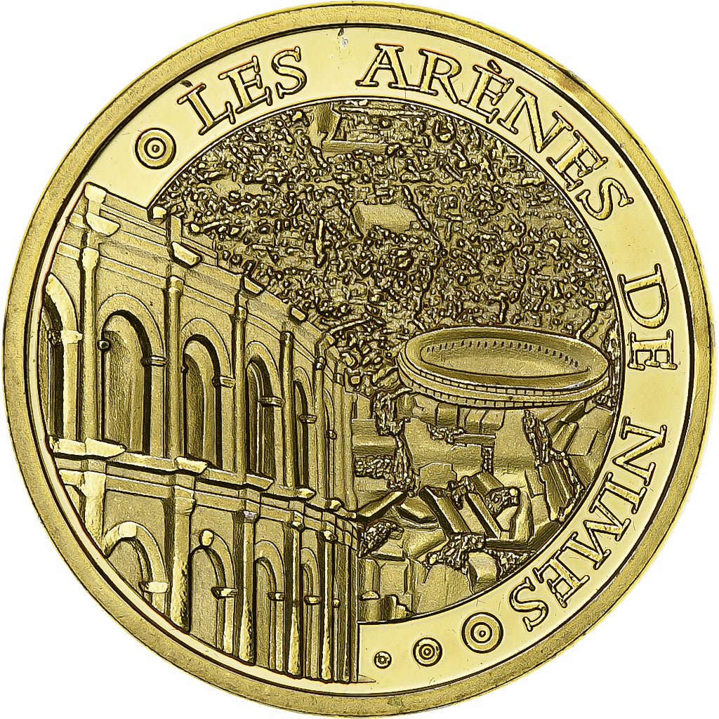 France, Jeton, Les Arènes de Nimes, Cupro-nickel Aluminium, SUP, Souvenirs et