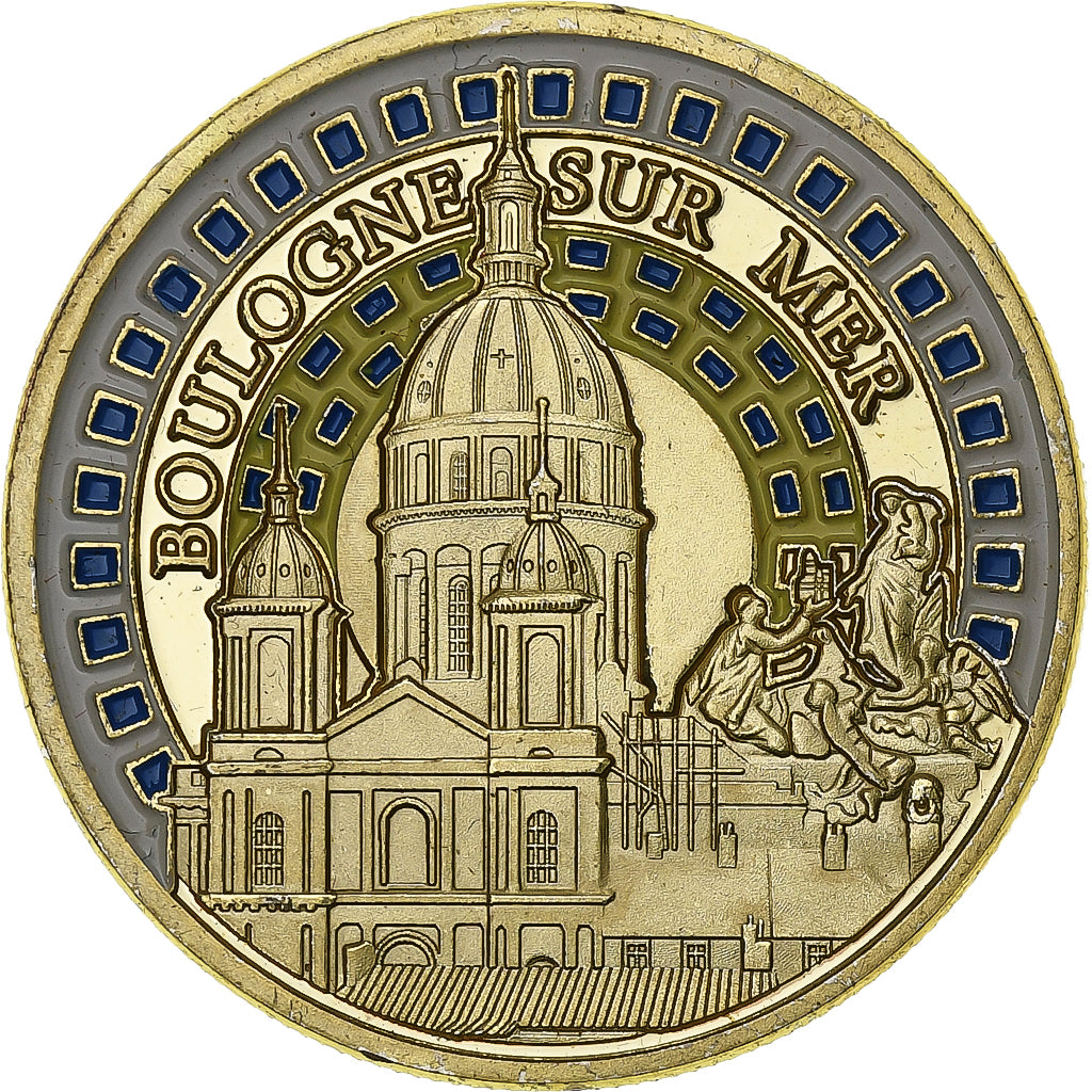 Francia, ficha, Ville de Boulogne sur mer, Rame-nichel-alluminio, Souvenirs et