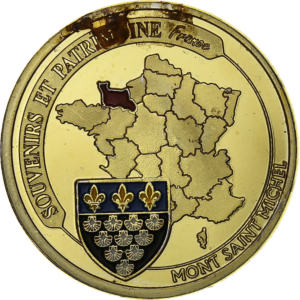 Frankreich, betaalpenning, Le Mont Saint-Michel, Copper-nickel Aluminium