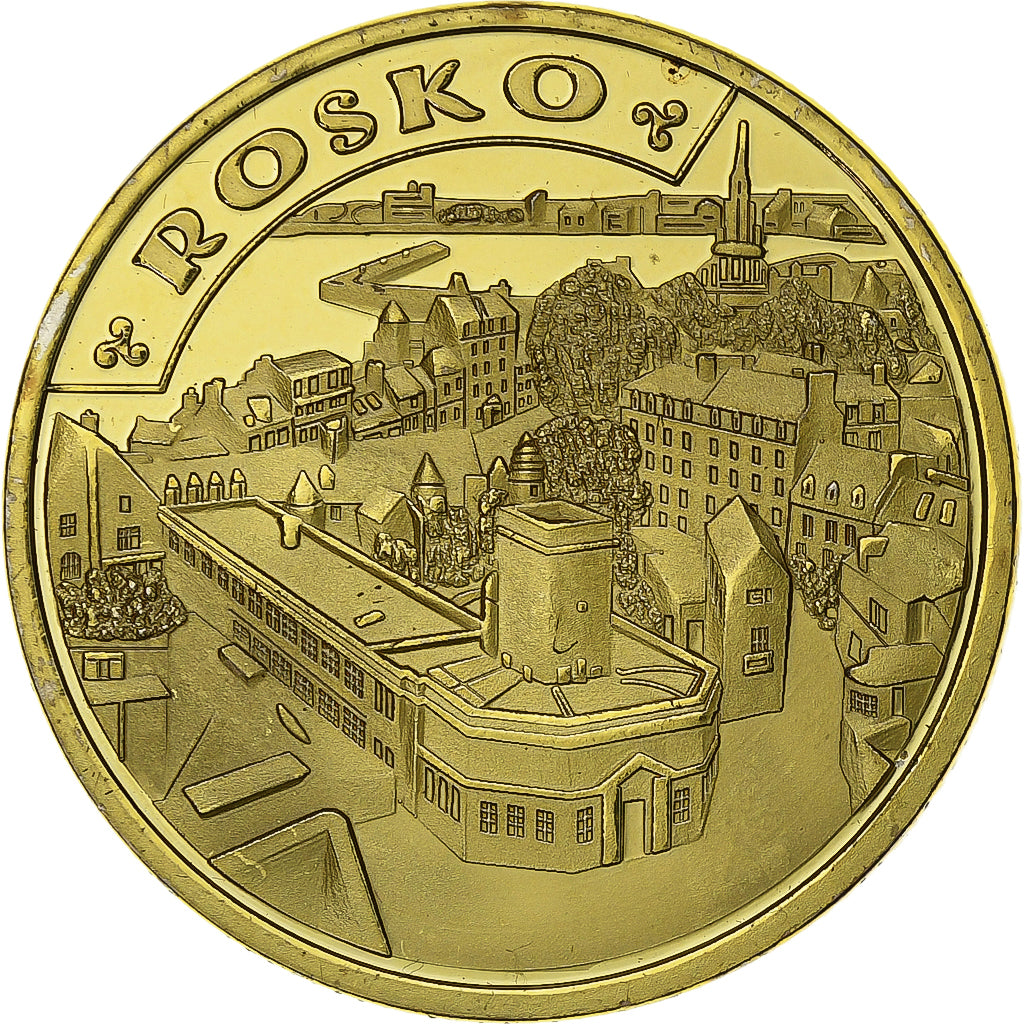 Frankreich, betaalpenning, Roscoff - Bretagne, Copper-nickel Aluminium