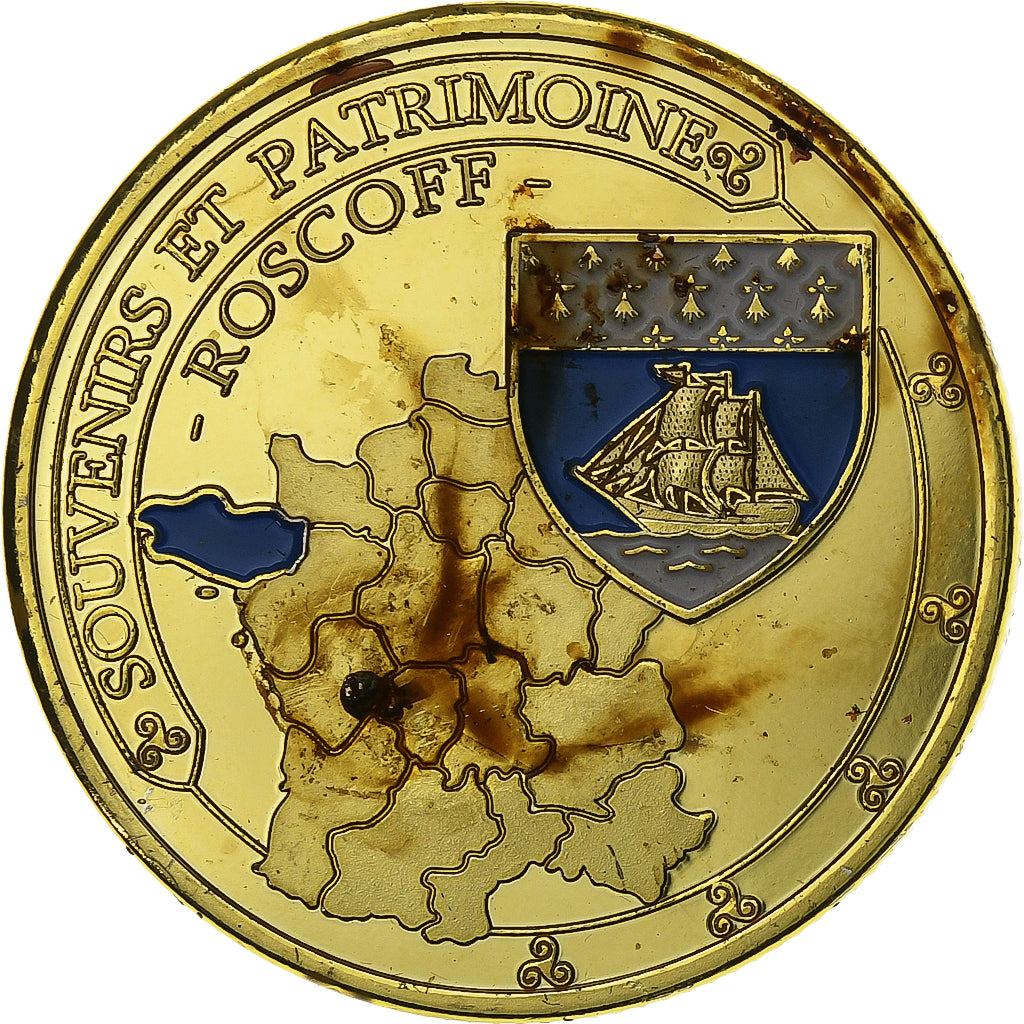 Frankreich, betaalpenning, Roscoff - Bretagne, Copper-nickel Aluminium