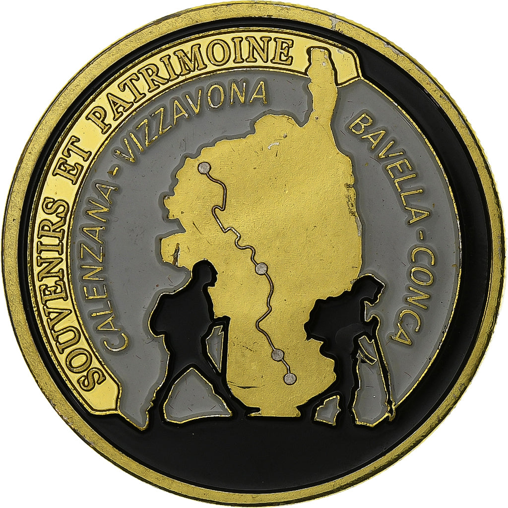 Francia, zeton, Corsica -, Aluminio y cuproníquel, Souvenirs et Patrimoine, EBC