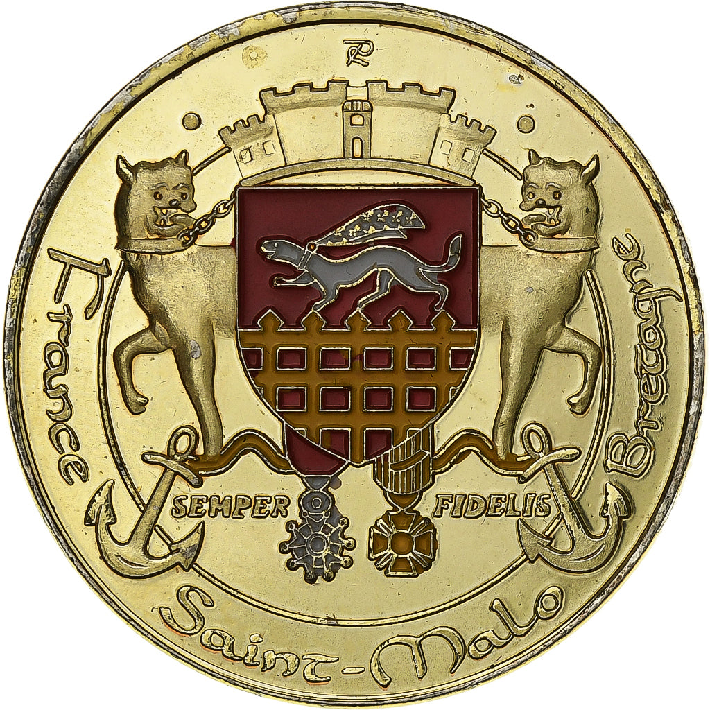 Frankreich, betaalpenning, Saint-Malo, Copper-nickel Aluminium, Souvenirs et