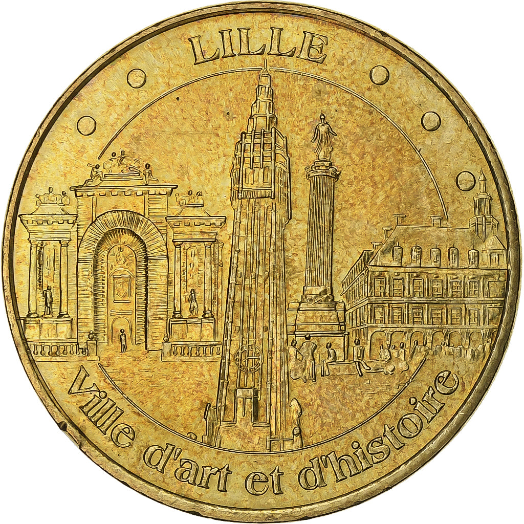 France, Token, 59/ Lille - Ville d'Art et d'Histoire, 2007, Copper-nickel