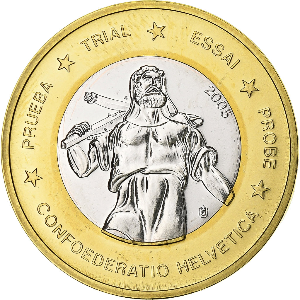Svizzera, Euro, unofficial private coin, 2005, Bi-metallico, SPL+