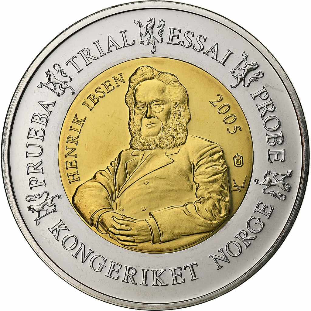 Norwegen, 2 Euro, unofficial private coin, 2005, Bi-Metallic, UNZ+