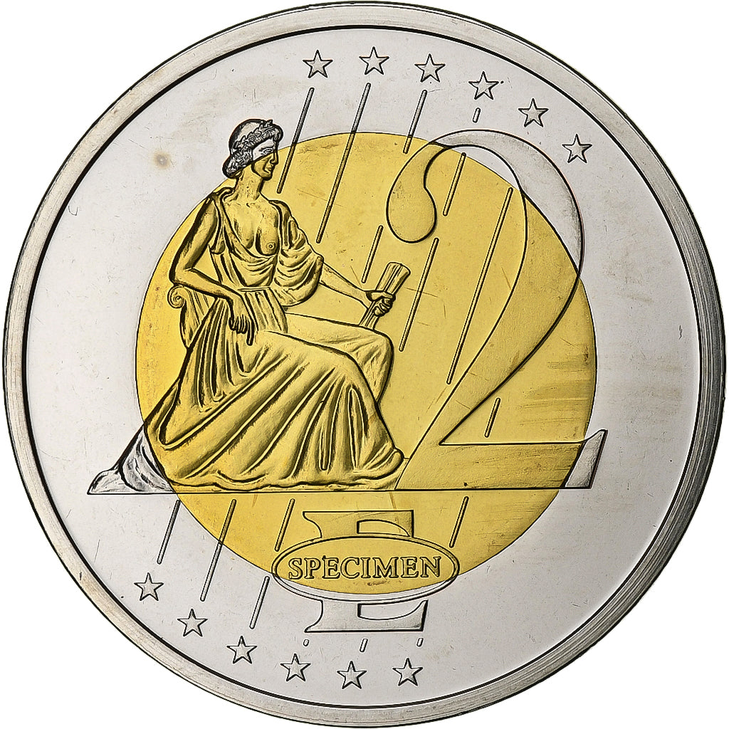 Iceland, 2 Euro, unofficial private coin, 2005, Bi-Metallic, MS(64)