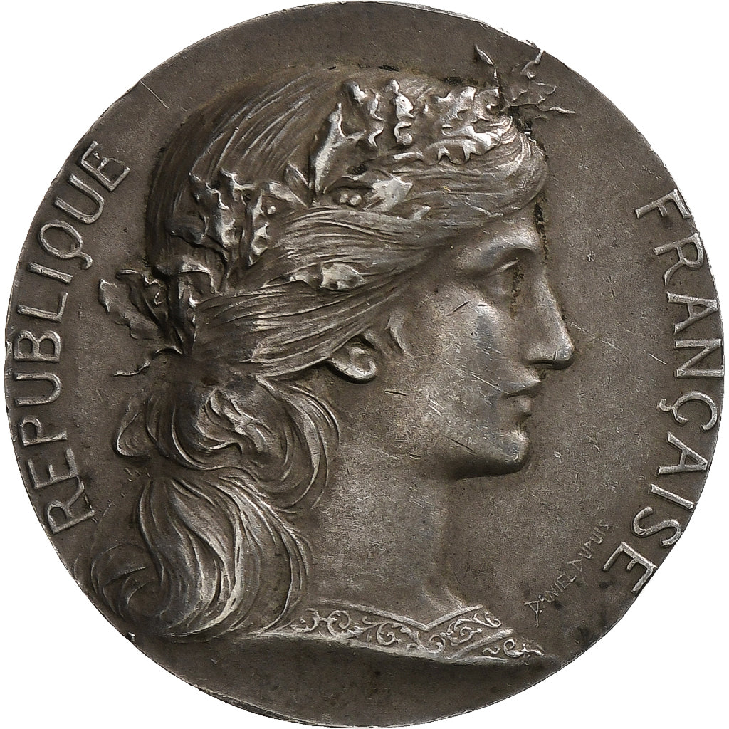 França, medalha, Lycée de Carcassonne, Prata, Dupuis.D, AU(55-58)