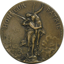França, Token, Ligue des Patriotes, 1882, Bronze, Mercié, AU(50-53)