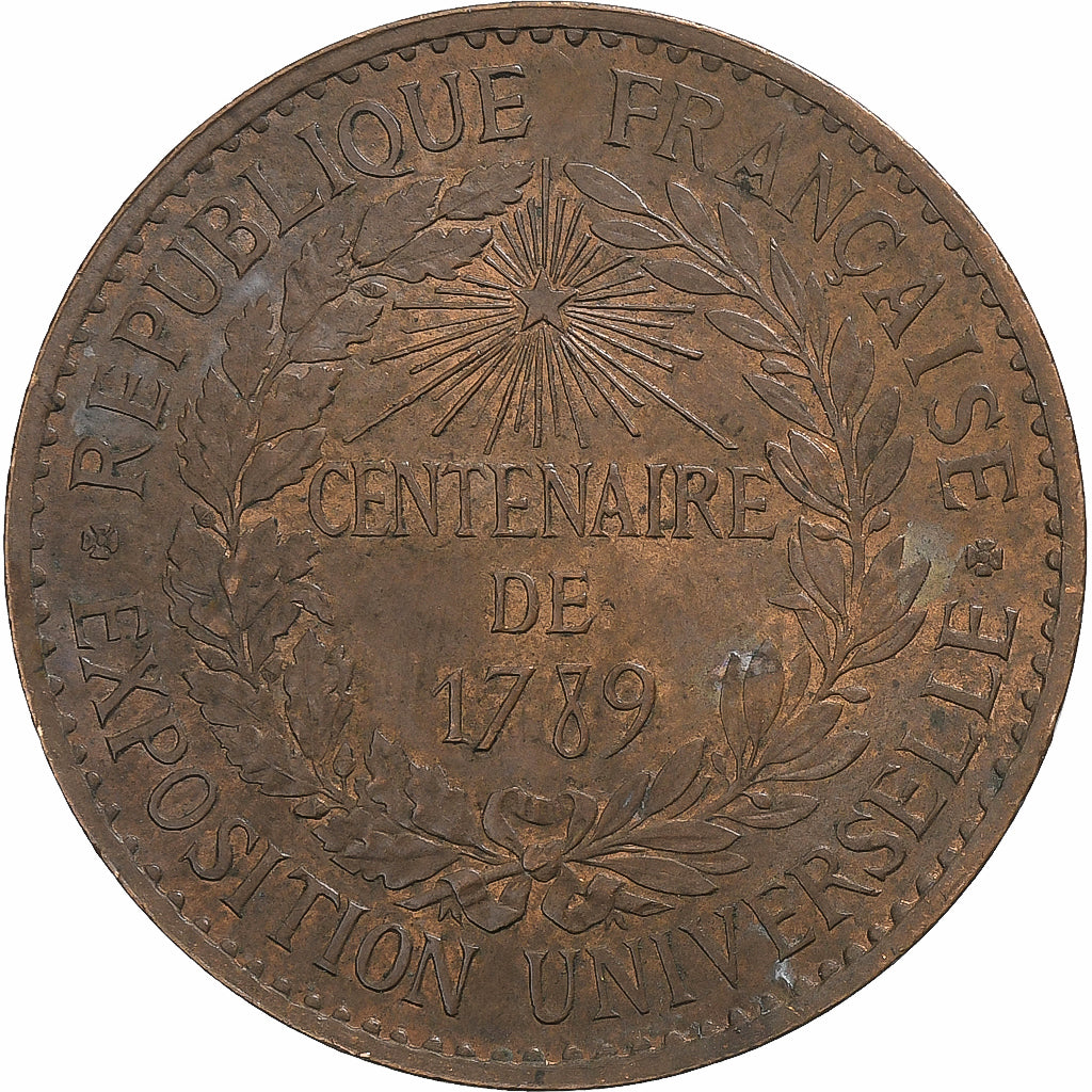 France, Médaille, Exposition universelle de Paris, 1889, Bronze, TTB+, Barre