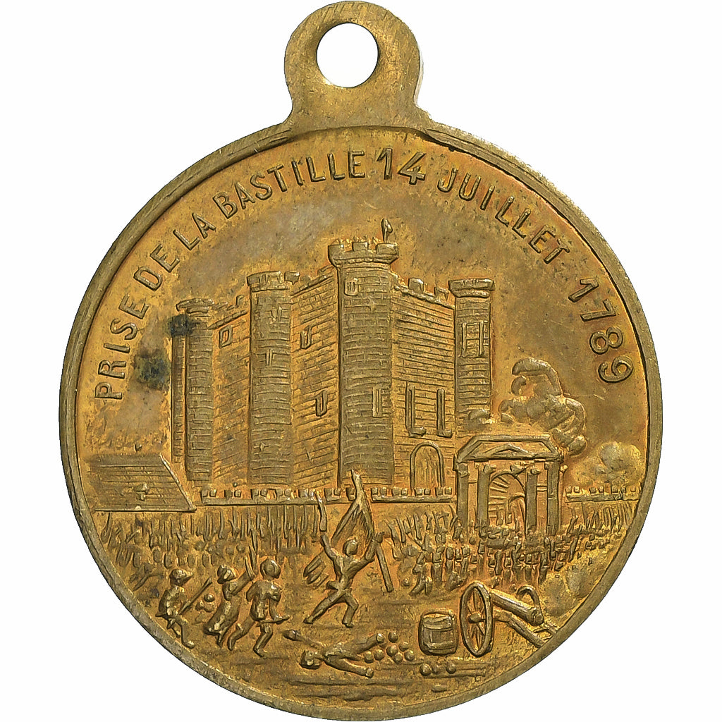 France, Medal, Fête Nationale, Distribution des Drapeaux par Jules Grévy