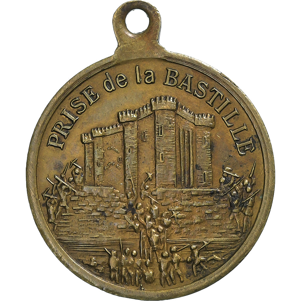 França, medalha, Fête Nationale, Distribution des Drapeaux par Jules Grévy