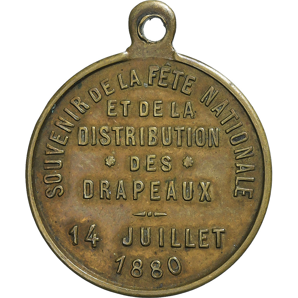 France, Médaille, Fête Nationale et Distribution des drapeaux du 14 Juillet
