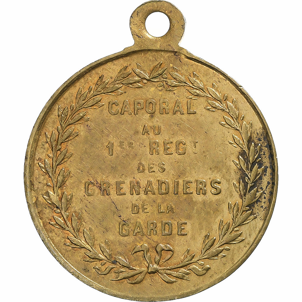 Francja, medal, Le Prince Impérial, Caporal au 1er Régiment des Grenadiers