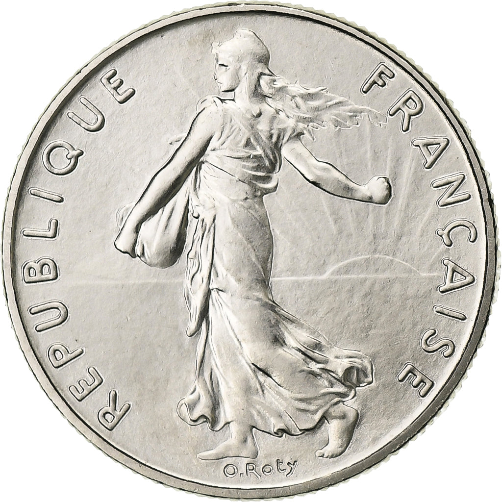 Francia, 1/2 Franc, Semeuse, 1987, Paris, Nichel, FDC, Gadoury:429, KM:931.1