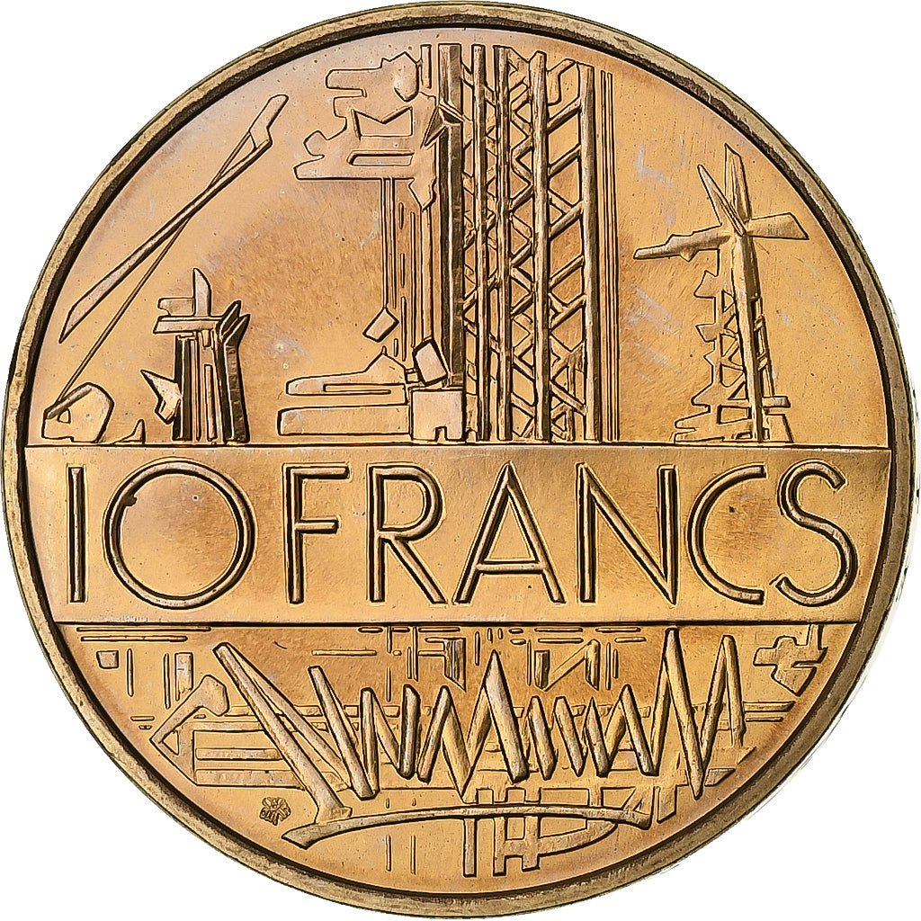 Francia, 10 Francs, Mathieu, 1987, Tranche A, Nichel-ottone, FDC, KM:940