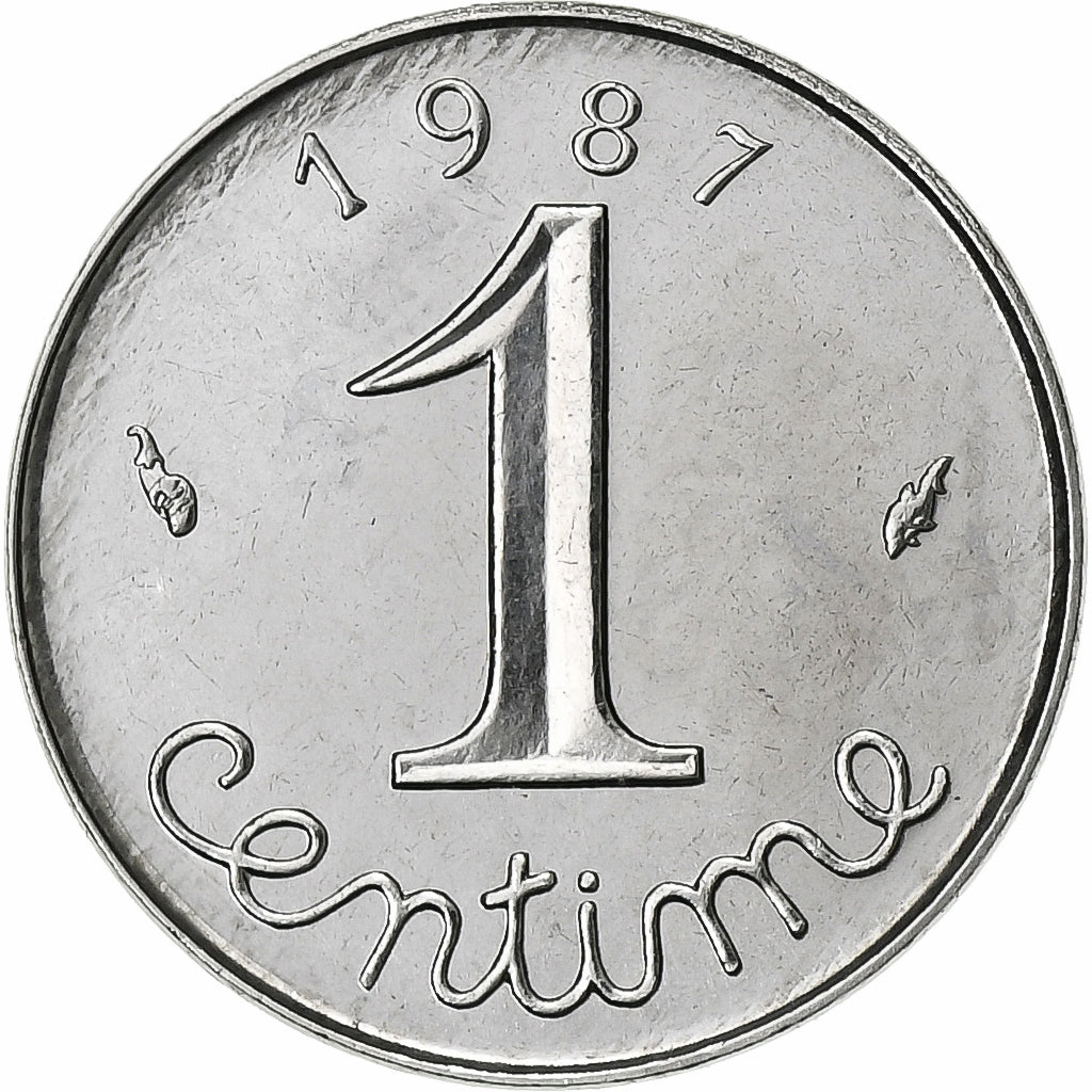 Francia, Centime, Épi, 1987, Paris, Acciaio inossidabile, SPL+, Gadoury:91