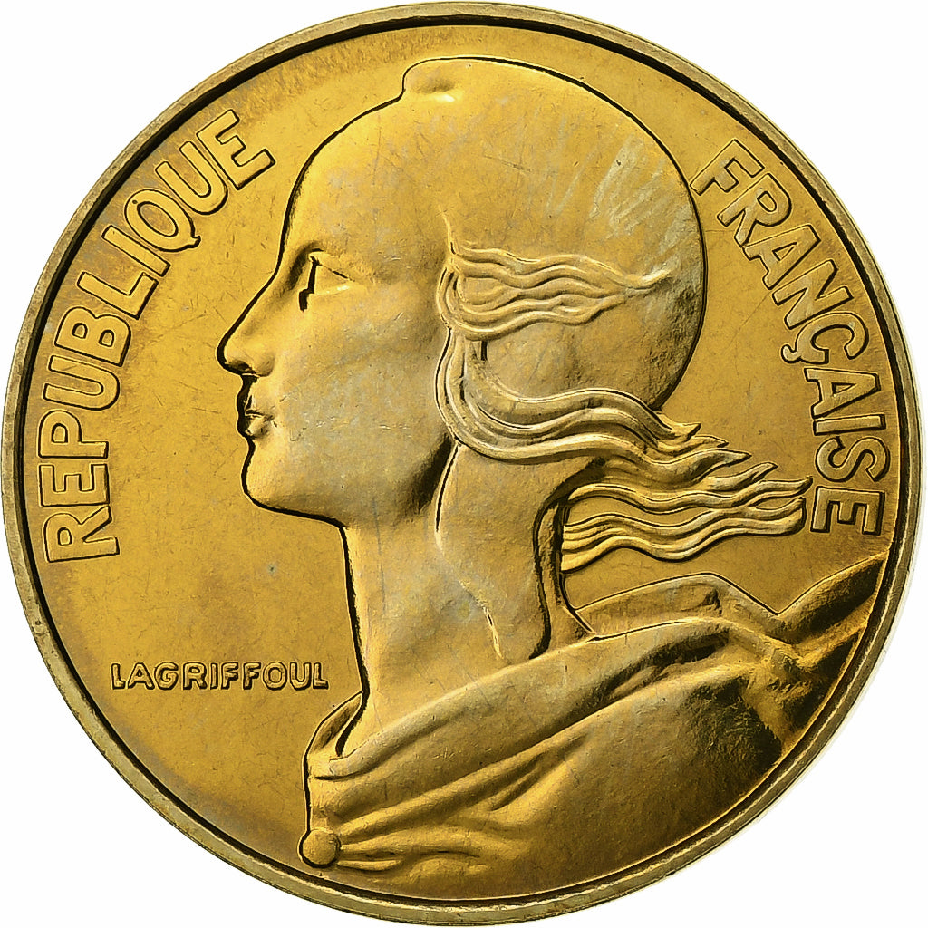 Francia, 20 Centimes, Marianne, 1987, Paris, Lagriffoul, Alluminio-bronzo, FDC