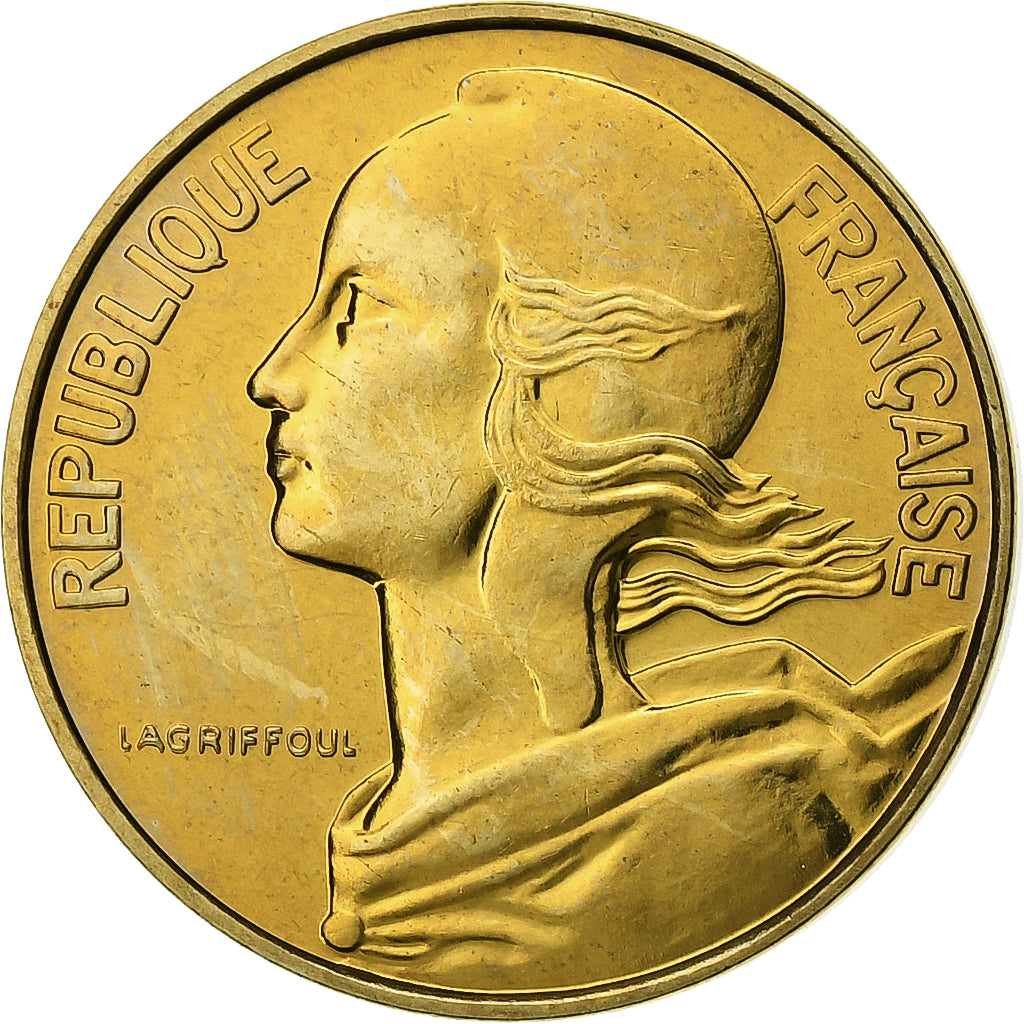 Francia, 10 Centimes, Marianne, 1987, Paris, Lagriffoul, Alluminio-bronzo, FDC