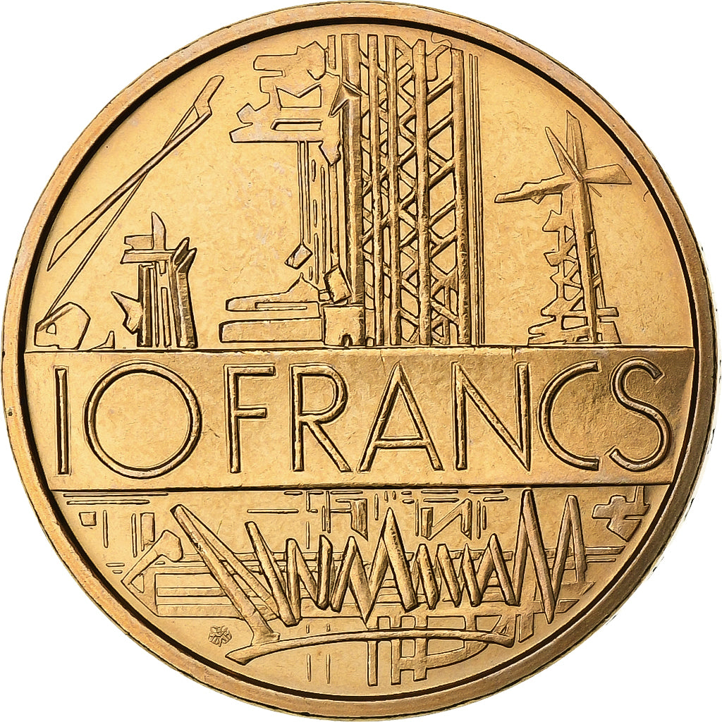 Francia, 10 Francs, Mathieu, 1974, Monnaie de Paris, série FDC, Tranche A