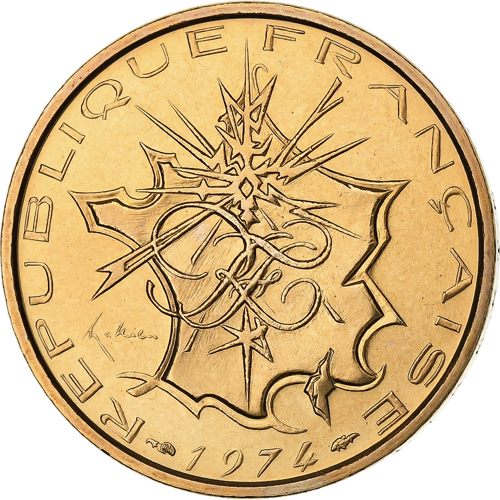 France, 10 Francs, Mathieu, 1974, Monnaie de Paris, série FDC, Tranche A