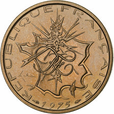 Frankreich, 10 Francs, Mathieu, 1975, Paris, Tranche B, Nickel-brass, STGL